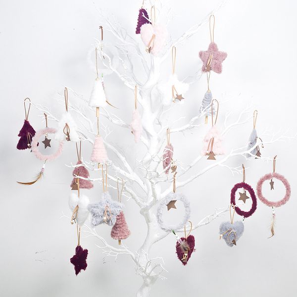 

5 pcs plush hanging decoration pendants ornaments for christmas tree home party price