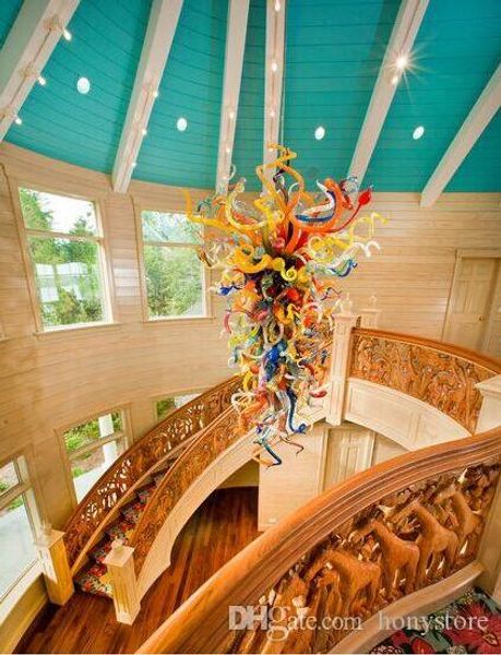 

pretty colorful glass chandelier pendant lamp chromatic beautiful light fixture for house decor