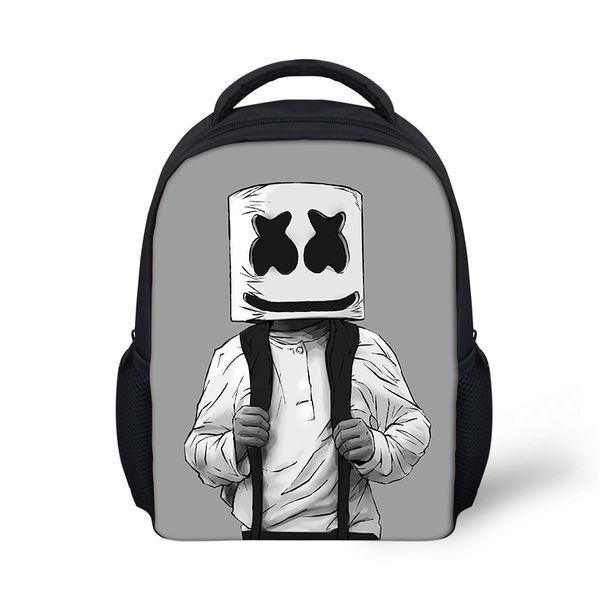 Designer- Marshmello рюкзак для детей мальчик девочек женский рюкзак печать школьные школьные принадлежности случайные маски dj satchel