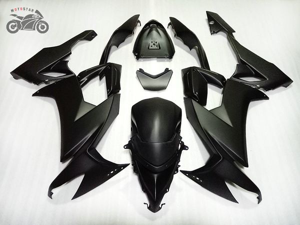 Feedings de motocicleta para Kawasaki Ninja 2008 2009 2010 Matte Preto Abs Plástico Bodywork Kit Jogo ZX-10R 08 09 10 ZX 10R