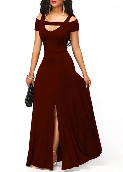 

neck split dresses backless off the shoulder slim fit party skirt fahion female apparel womens summer v, Black;gray