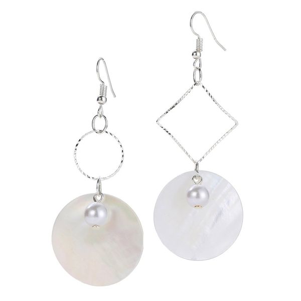 

2018 fashion classic ethnic multicolor earrings for women girls party vintage glamour bohemian drop earrings jewelry gift, Silver