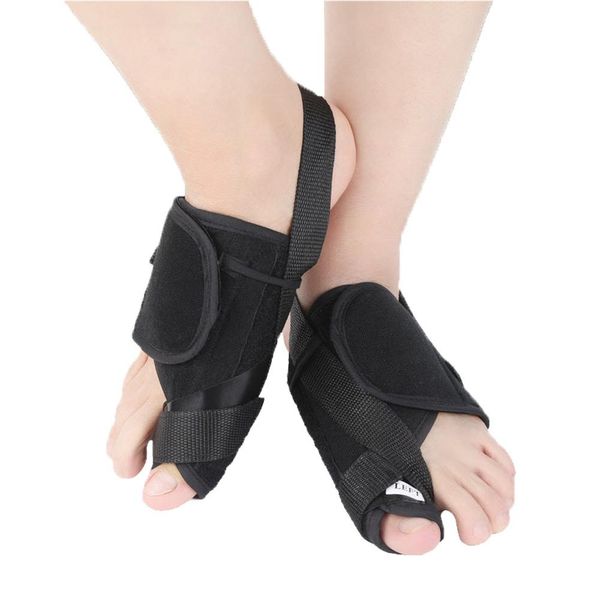

mounchain 1 pair ankle protector big toe hallux valgus orthosis tourmaline heater corrector women big toe separator s/m/l, Blue;black