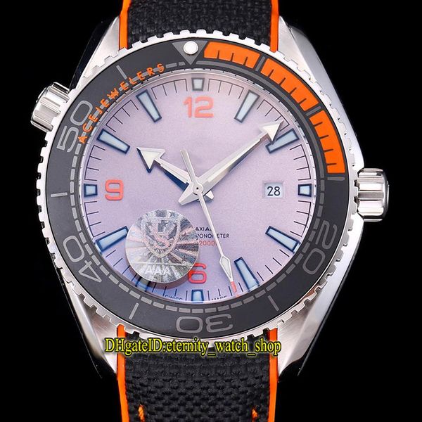 

planet ocean 600m co-axial 215.92.44.21.99.001 ceramics bezel black dial miyota automatic mens watches silvery case nylon strap, Slivery;brown