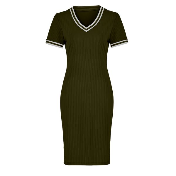 

women summer v-neck short sleeve slim mini dress high waist bodycon elegant fashion party dresses plus size robe femme, Black;gray