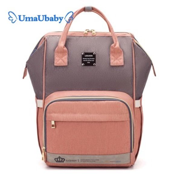 

lequeen diaper bag nappy bag baby care outdoor waterproof travel maternity patchwork nursing backpack