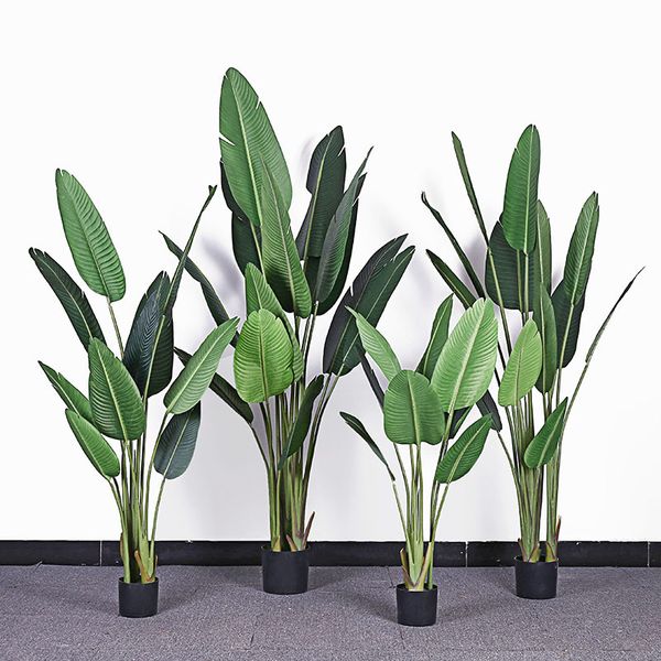 

artificial bonsai trees 180/210cm canna tree greenery plant indoor living room decoration fake plants with pot artificial plants