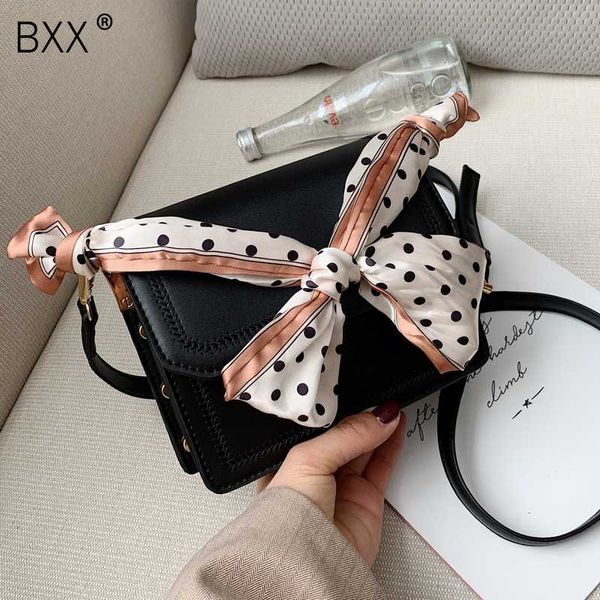 

bxx] pu leather scarf design crossbody bags for women 2020 spring new shoulder messenger bag travel handbags and purse hk019