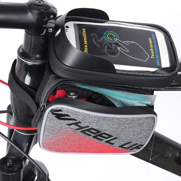 Hot Sale Bicycle Bags Multi Function Wheel Up Bike Touch Screen Bag Waterproof Mountain Bicycle Front Tube Phone Case Small Rucksack Bike Rucksack From Ajshoesstore 22 45 Dhgate Com