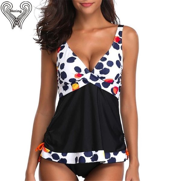 

s-5xl plus size tankini set push up bathing suit women swimwear badpak 2020 monokini beach tankini set swimsuits dress women, White;black