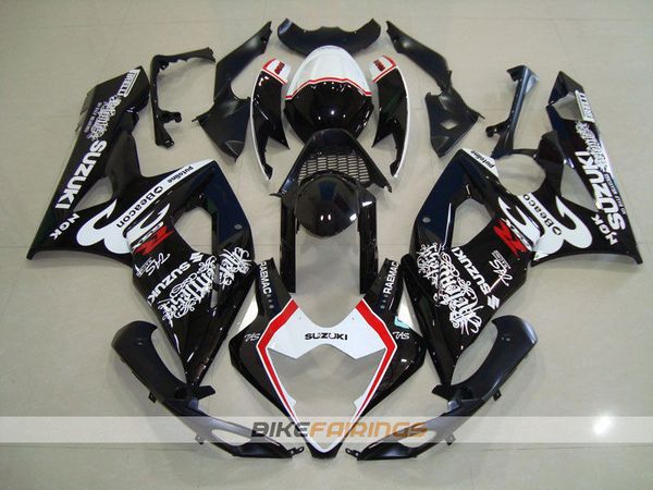 

4 gifts new abs motorcycle full fairings kits fit for suzuki gsx-r1000 k5 2005 2006 05 06 bodywork set custom black white