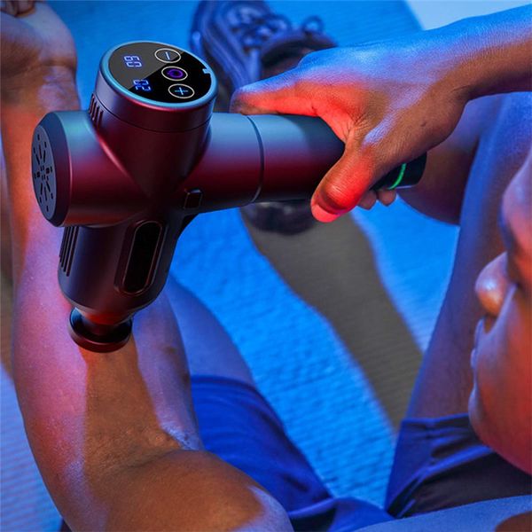 

muscle massage gun therapy massage gun 4 head 30 gear adjustment muscle relaxer massager body relaxation slimming