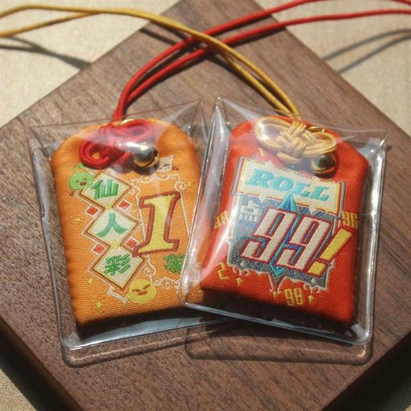 

cosmile final fantasy xiv ff14 haurchefant cactus lucky charm heathy embroidery omamori toy accessory cute gift, Silver