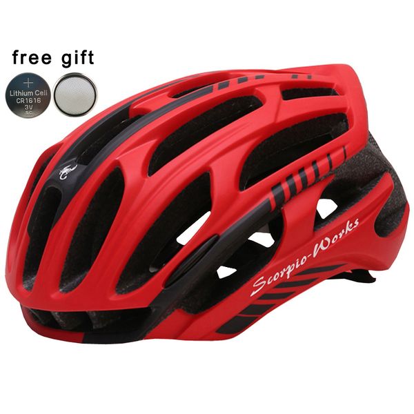 

bicycle helmet integrally-molded cycling helmet outdoor sports road mountain mtb bike with led warning lights