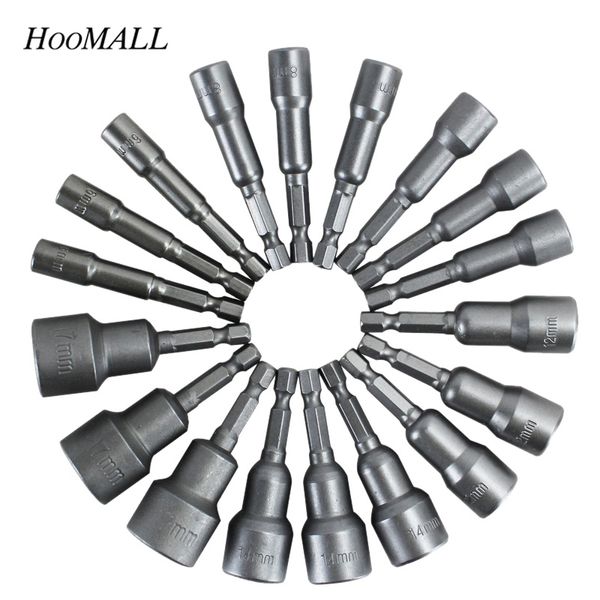 

hoomall 1pc 6-19mm multifunction hex torx head drill screwdriver tool magnetic electric steel screwdriver bits hand tools new