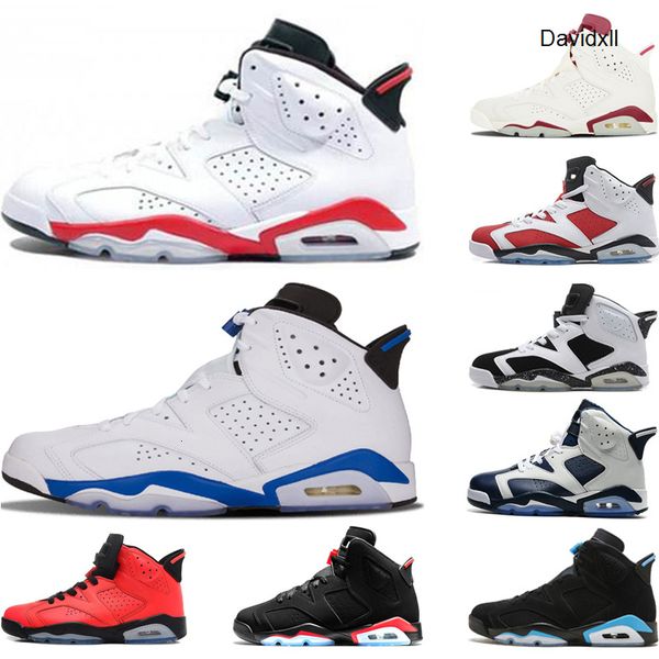 

2019 men white infared sport blue 6 6s basketball shoes mens infrared angry bull tinker unc black cat oreo designer trainers sneakers