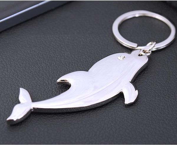 50pcs / lot golfinho chaveiros de metal golfinho bonito Chaveiros para presentes Chaveiro Jóias Bag Pingente Chaveiro US frete grátis por DHL