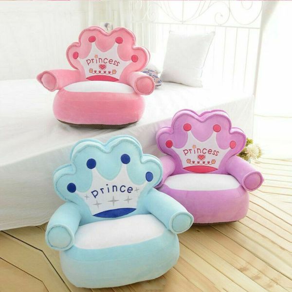 

Kids Sofa Cover Cartoon Couch Children Chair Baby Single Seat Armchair Toddler Cushion Cute Warm Letter Print Soft