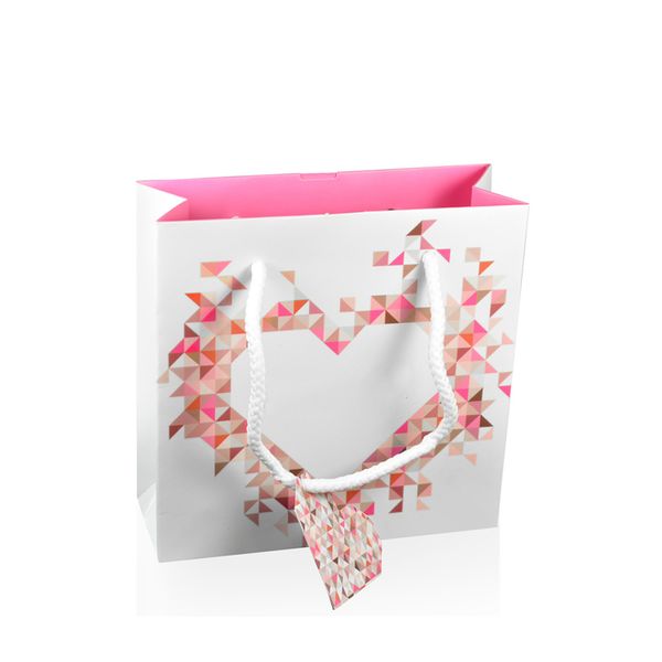 

new gift big bag original charm ring bracelet earrings necklace love handbag storage protection jewelry atmosphere fashion women, Black