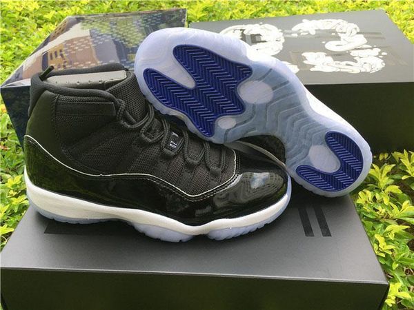 

2020 est 11 space jam 45 basketball shoes authentic real carbon fiber concord 45 black white 378038 -003 sneakers with box