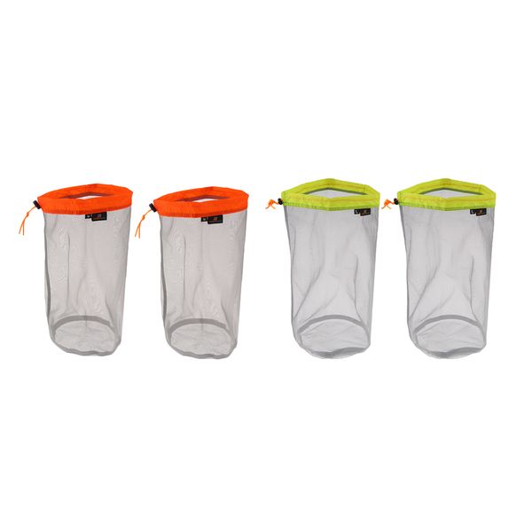 

4pcs multi functional mesh bag stuff sack with drawstring for swimming, beach, diving, travel, gym