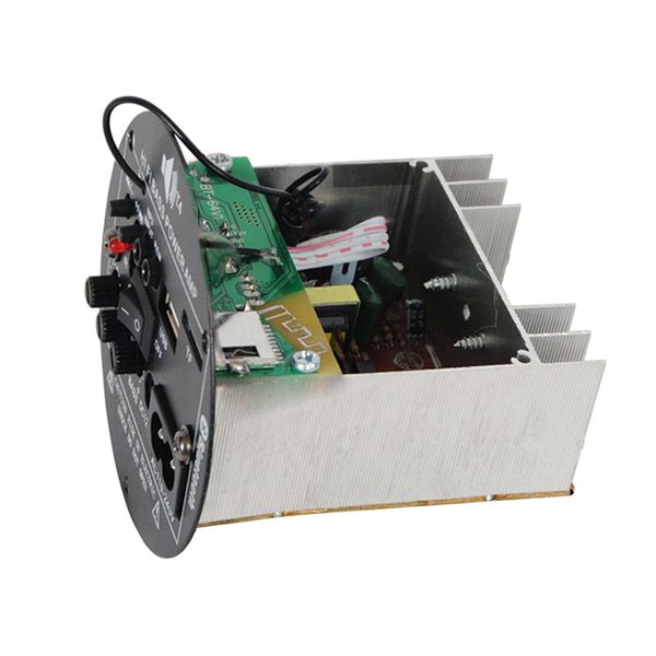 

aiyima 30w bluetooth amplifier board 12v 220v mono subwoofer amplifier support tf usb fm for 5-10inch bass speaker diy