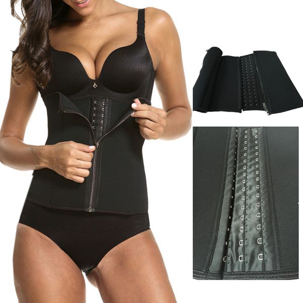 

fitness shaping waist support woman belt 4 steel boned plus size back support bodysuit slim weight loss corset body shaper belt