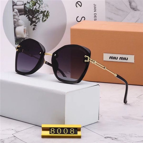 

men's and women's new sunglasses 184 glasses designer brand sunglasses matt leopard fade uv400 lens shell, White;black