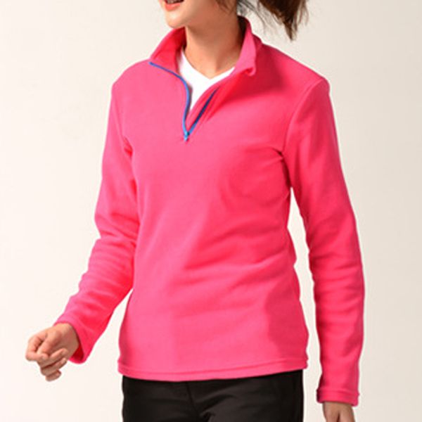 

uniex warm jacket outdoor fleece sweatershirt women sports tank zipper up long sleeve underwear workout fitness sportswear, Black;red