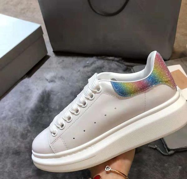 

designer shoes 3m reflective platform casual shoes triple white black mens women flats lover party wedding shoes 36-44
