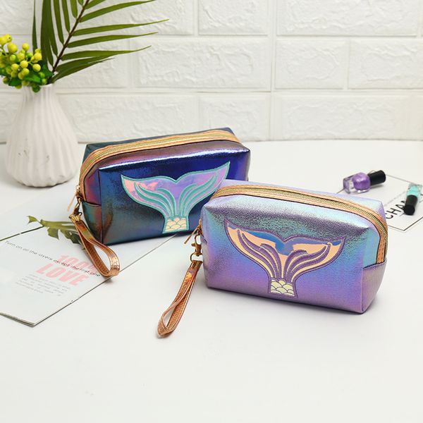 

cosmetic bag pink transparent organizer mini women summer fashion pouch travel lady makeup bag laser