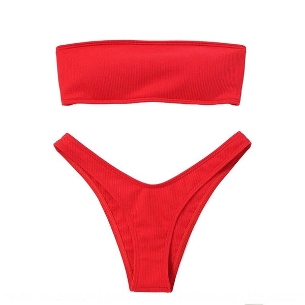 

multicolor lace plastering chest swimsuit bikini high fork bikini split swimsuit female special fabric large quantity, White;black