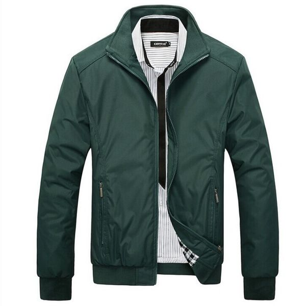 

men autumn winter casual slim long seeve collar jackets coat warm outerwear size with high quality, Black;brown