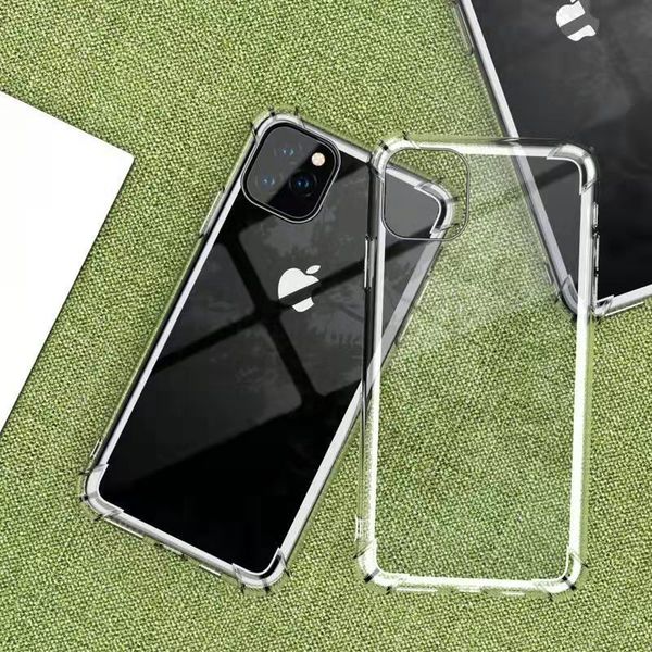 

air cushion corner transparent ultra silm soft tpu case for iphone 12 11 pro max xs xr x 8 7 6 6s plus 5s shockproof cover for i12 mini se2