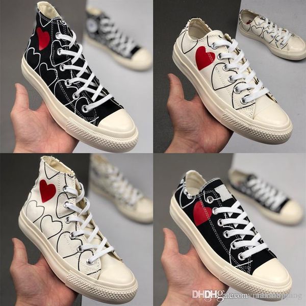 

new play eyes shoe chuck 70 chaussures canvas jointly big with eyes heart beige black designer casual skateboard sneakers 35-44