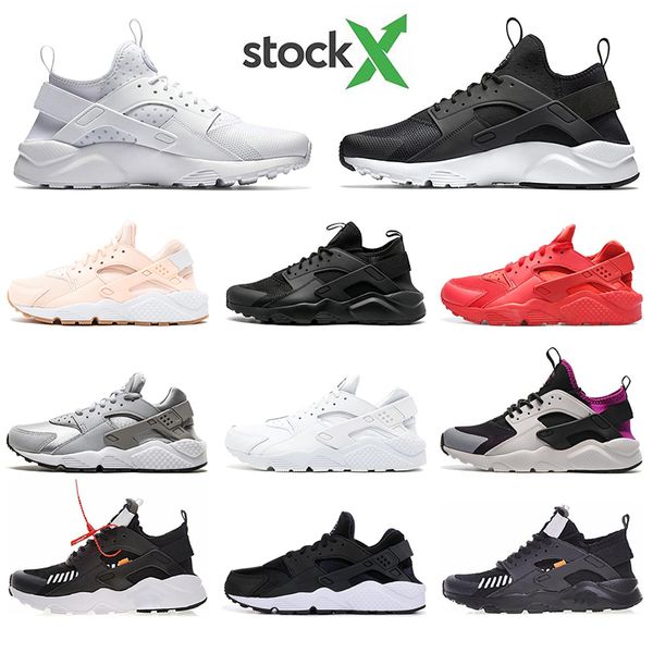 

с носками huarache ультра кроссовок для мужчин, женщин тройной черные белые красные серые дышащие мужского тренер спортивных моды кроссовок