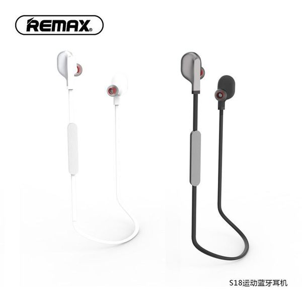 

amazing remax s18 bluetooth earphone v4.2 magnetic headset neckband bluetooth music play wireless earphone with microphone sporty earphone