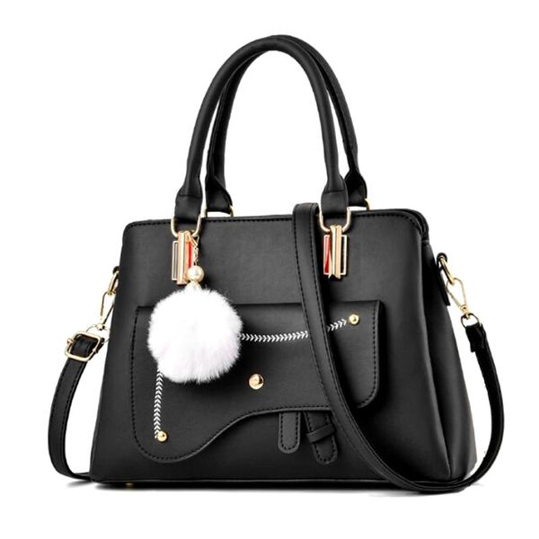 

solid color women pu leather big hand bags casual brand fashion designer ladies bag shoulder large female handbags many pockets