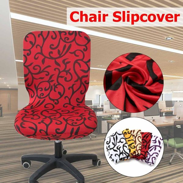

flower printing elegant spandex elastic stretch chair seat cover modern kitchen seat case computer dining room wedding decor