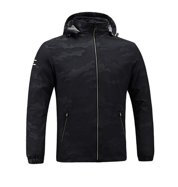 

fashion long sleeve mens jackets luxury designer hooded mens outwear sports letters print mens thin coats, Black;brown
