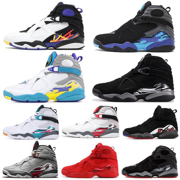 

2019 8s men basketball high shoes south beach 3m reflective bugs bunny valentines day 3peat playoff mens trainers trend sports sneaker 7-1