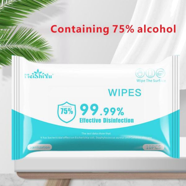 

75% спиртовые салфетки 180мм*150мм анти-влажная салфетка портативный дезинфицирующий Dipe антисептическое моющее средство стерилизация 1lot=50шт 10lots по DHL