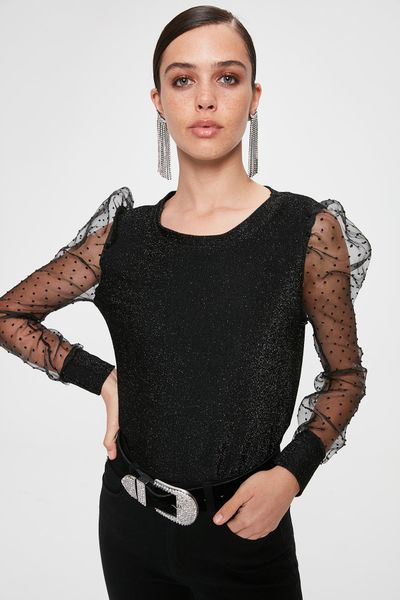 

trendyol sleeve detail bluz tpraw20bz1190, White