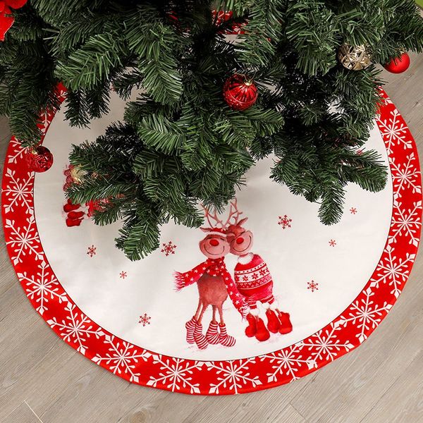 

48 inch christmas tree skirt flannelette tree skirt scene layout supplies merry christmas navidad 2019 decor