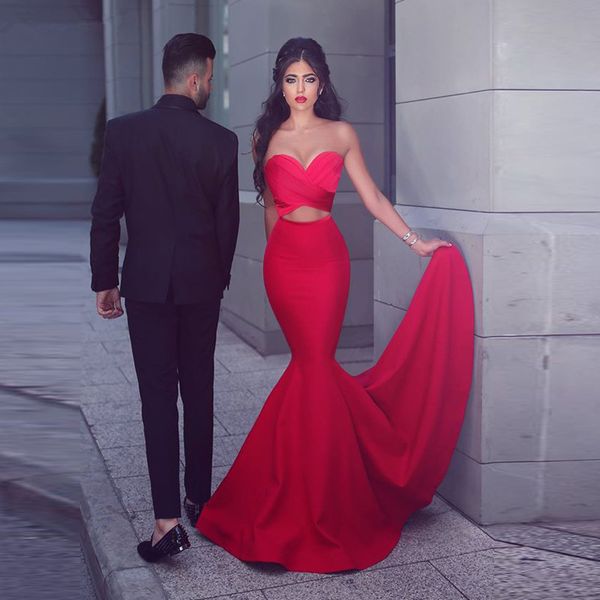 

red muslim prom dresses 2020 mermaid sweetheart backless elegant long islamic dubai saudi arabic long formal evening gown, Black