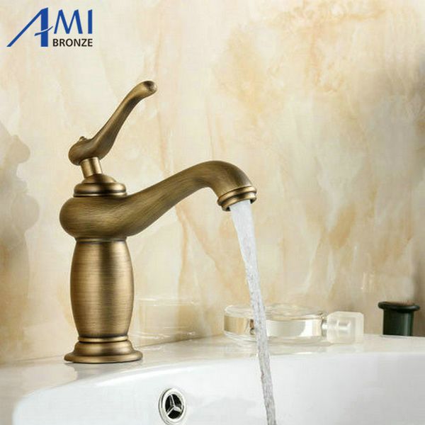 

newly antique brass bathroom basin faucet mixer tap sprayer tap