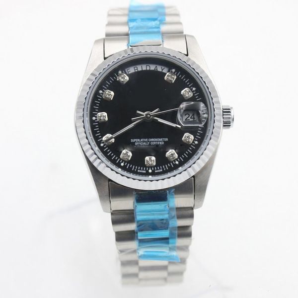 

Hot sale Classic men 40mm automatic mechanical watch No battery sweeping movement Stainless steel clock Date week model watches