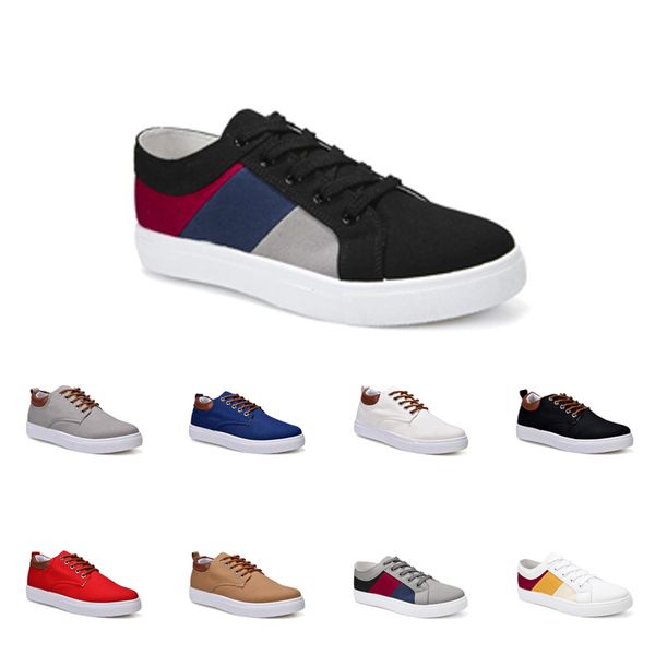 

men shoes no-brand canvas sports casual sneakers white black red grey khaki blue fashion shoes size 40-45 new style #58