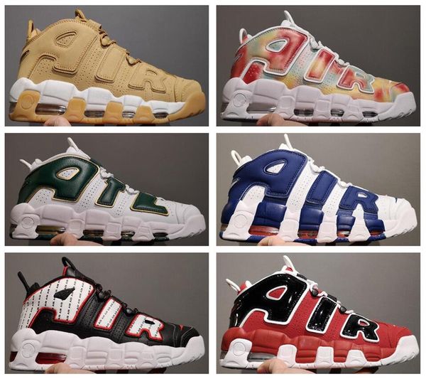 

2017 air more uptempo women men ba ketball hoe tri color cottie pippen pe triple white athletic port neaker