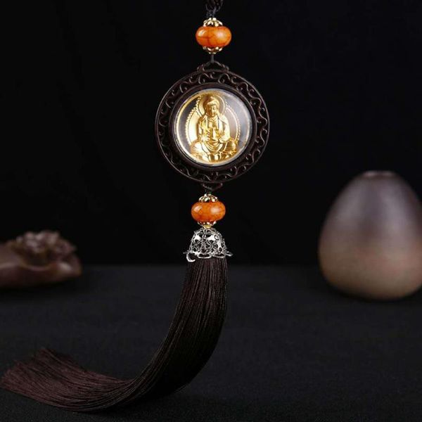 

car interior trim supplies laser engraving alloy tiger car mounted pendant safe trip hanging decoration